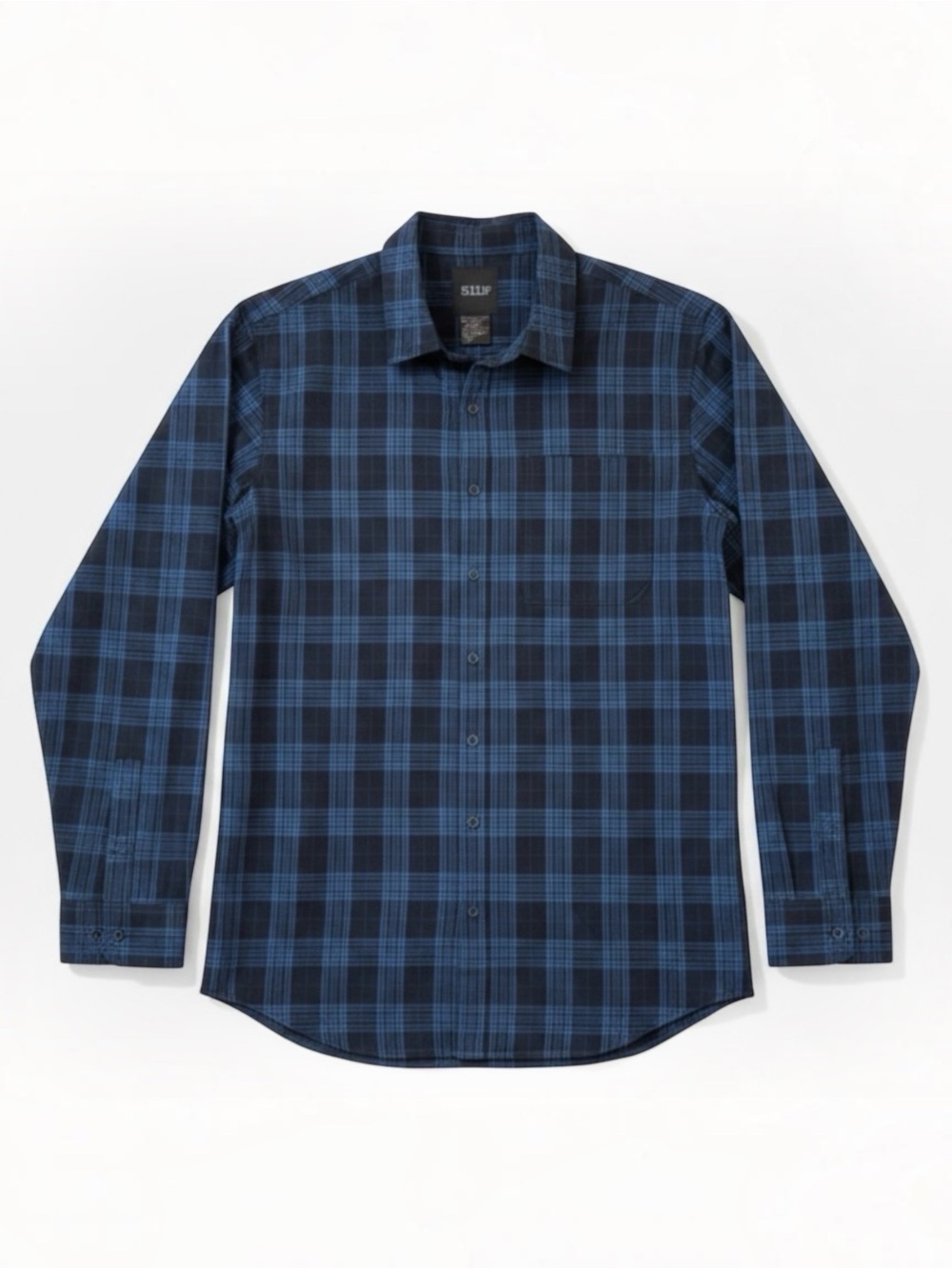 5.11 Tactical Igor Plaid Snap Shirt Men XL Blue Black RapiDraw CCW Poplin